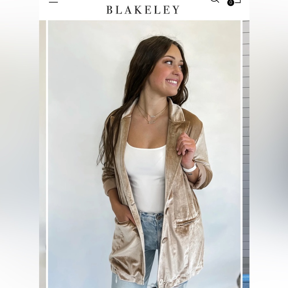 Blakeley Velvet Blazer - Picture 3 of 3